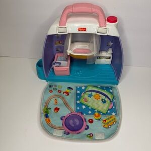 Fisher Price Little People Cuddle & Play Baby Nursery Carry Playset